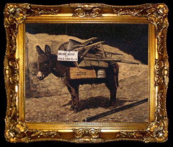 framed  James Bonar Mine Mule, ta009-2